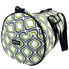 Load image into Gallery viewer, Green & Gray Fabric Duffle Bag