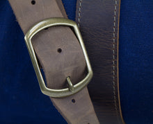 Load image into Gallery viewer, Waxed Canvas Duffle Bag Blue