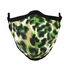 Load image into Gallery viewer, Animal Print Green - Namaske Style Face Mask