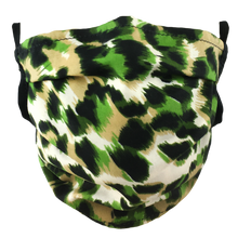 Load image into Gallery viewer, Animal Print Green - Surgical Style Face Mask