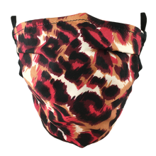 Load image into Gallery viewer, Animal Print Red - Surgical Style Face Mask