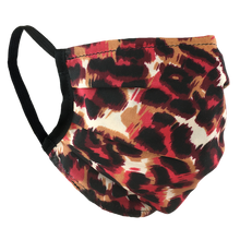 Load image into Gallery viewer, Animal Print Red - Surgical Style Face Mask