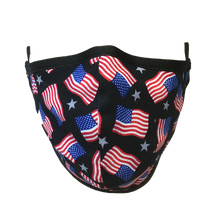 Load image into Gallery viewer, American Flags - Namaske Style Face Mask