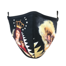 Load image into Gallery viewer, Virgen De La Caridad Black - Namaske Style Face Mask