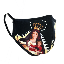 Load image into Gallery viewer, Virgen De La Caridad Black - Namaske Style Face Mask