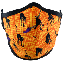 Load image into Gallery viewer, Witch And Cat - Namaske Style Face Mask