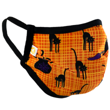 Load image into Gallery viewer, Witch And Cat - Namaske Style Face Mask