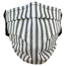 Load image into Gallery viewer, Black Stripes - Surgical Style Face Mask
