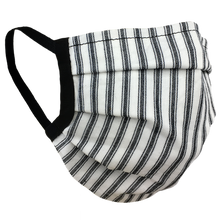 Load image into Gallery viewer, Black Stripes - Surgical Style Face Mask
