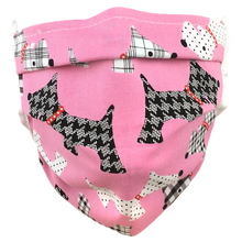 Load image into Gallery viewer, Pink Terriers - Surgical Style Face Masks