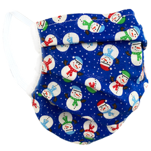 Load image into Gallery viewer, Snowmen - Surgical Style Face Mask