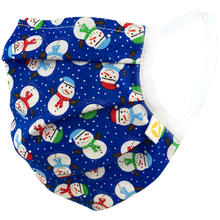 Load image into Gallery viewer, Snowmen - Surgical Style Face Mask