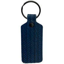 Load image into Gallery viewer, Blue TekTailor Key Chain made from upcycled fire hose