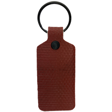 Load image into Gallery viewer, Red TekTailor Key Chain made from upcycled fire hose

