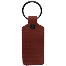 Load image into Gallery viewer, Red TekTailor Key Chain made from upcycled fire hose