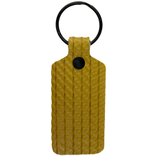 Load image into Gallery viewer, Yellow TekTailor Key Chain made from upcycled fire hose