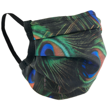 Load image into Gallery viewer, Peacock - Surgical Style Face Mask