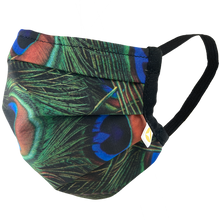 Load image into Gallery viewer, Peacock - Surgical Style Face Mask