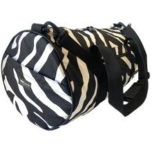 Load image into Gallery viewer, Black & White Zebra Stripe Duffle Bag