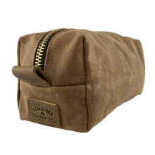 Load image into Gallery viewer, Waxed Canvas Dopp Kit Brown