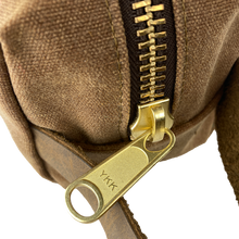Load image into Gallery viewer, Waxed Canvas Dopp Kit Brown