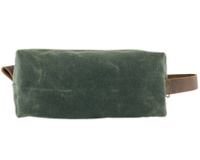 Load image into Gallery viewer, Waxed Canvas Dopp Kit Green
