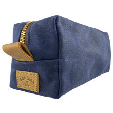 Load image into Gallery viewer, Waxed Canvas Dopp Kit Blue
