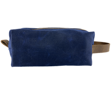 Load image into Gallery viewer, Waxed Canvas Dopp Kit Blue
