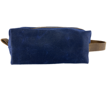 Load image into Gallery viewer, Waxed Canvas Dopp Kit Blue