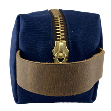 Load image into Gallery viewer, Waxed Canvas Dopp Kit Blue