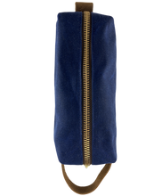 Load image into Gallery viewer, Waxed Canvas Dopp Kit Blue
