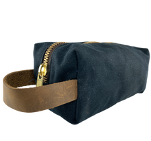 Load image into Gallery viewer, Waxed Canvas Dopp Kit Black
