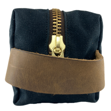 Load image into Gallery viewer, Waxed Canvas Dopp Kit Black