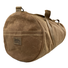 Load image into Gallery viewer, Waxed Canvas Duffle Bag Brown