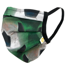 Load image into Gallery viewer, Soccer Balls Green - Surgical Style Face Mask
