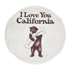 Load image into Gallery viewer, Leather Wine Carrier "I Love You California"