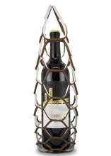 Load image into Gallery viewer, Leather Wine Carrier "Pink Daisy"