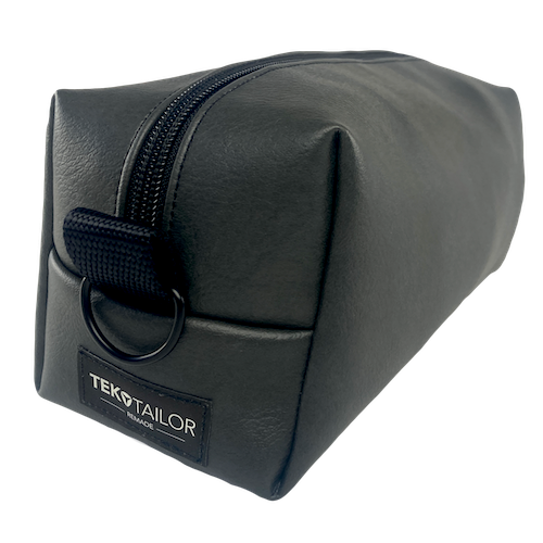 Black Leatherette Dopp Kit