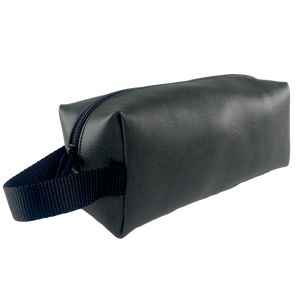 Black Leatherette Dopp Kit