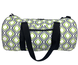 Green & Gray Fabric Duffle Bag