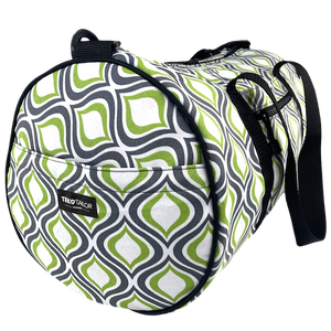 Green & Gray Fabric Duffle Bag