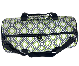 Green & Gray Fabric Duffle Bag