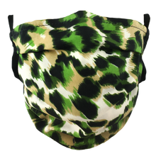 Load image into Gallery viewer, Animal Print Green - Surgical Style Face Mask

