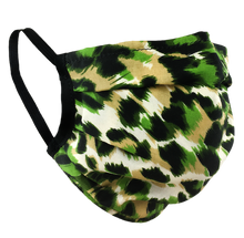 Load image into Gallery viewer, Animal Print Green - Surgical Style Face Mask
