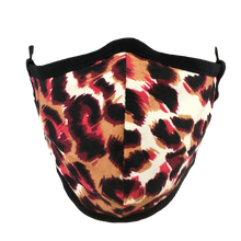 Load image into Gallery viewer, Animal Print Red - Namaske Style Face Mask
