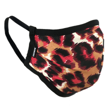 Load image into Gallery viewer, Animal Print Red - Namaske Style Face Mask
