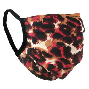 Animal Print Red - Surgical Style Face Mask