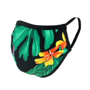 Namaske Reusable Face Masks with Hawaiian Flower Print