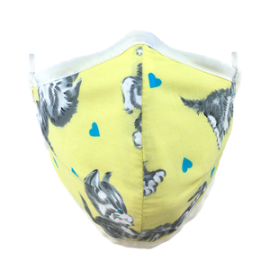 Kittens Yellow - Namaske Style Face Mask