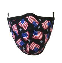 Load image into Gallery viewer, American Flags - Namaske Style Face Mask

